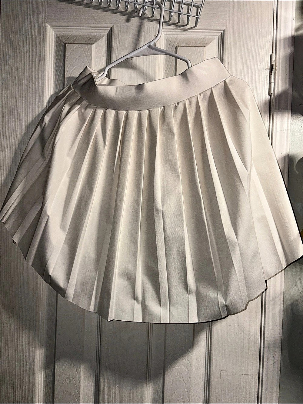 Varley Rin Skirt Pleated Mini Skirt in White Size Medium